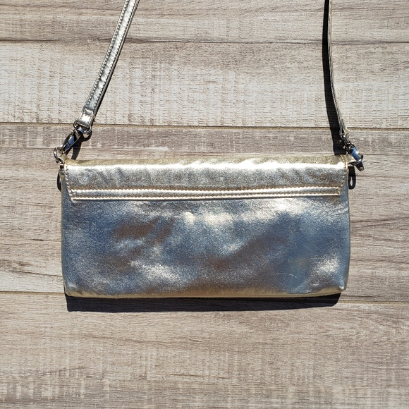Call it Spring Convertable Crossbody and Clutch Muted Matte Gold Evening Bag - Picture 3 of 3